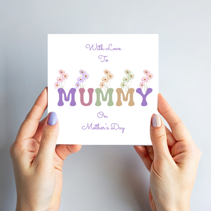 Mother's Day Card - Vibrant and Modern Design - C732