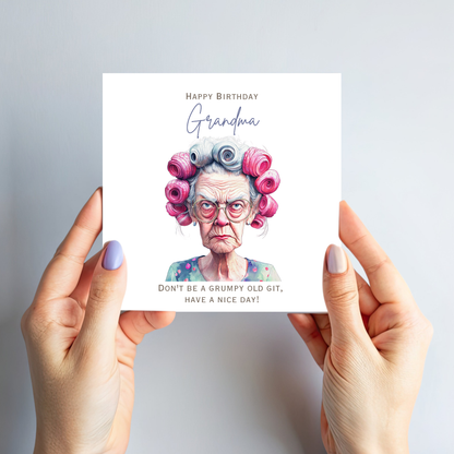 Funny Grumpy Granny Birthday Card - C578