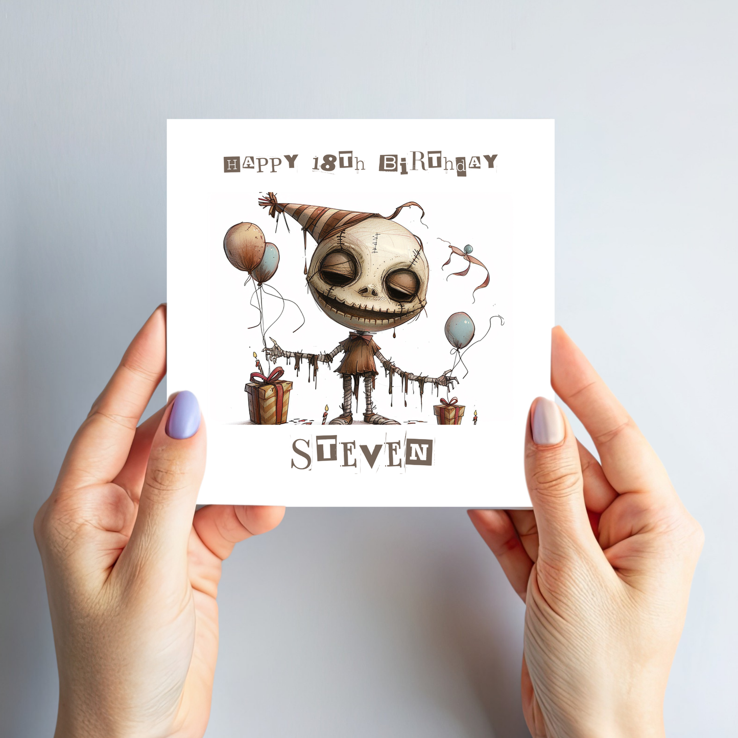 Alternative Creepy Skeleton Card - C583