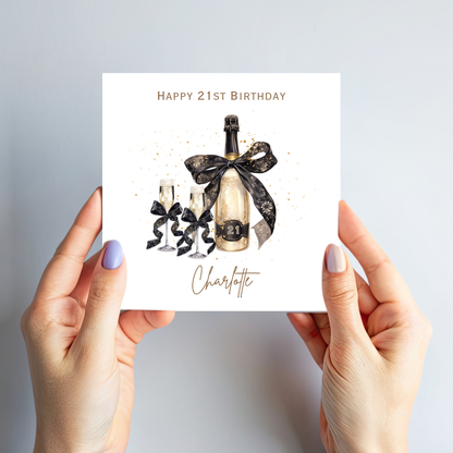 Bottle of Fizz Birthday Card - C672