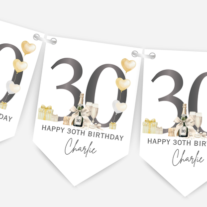 Gorgeous Party Bunting in Five Colours Any Age - B274