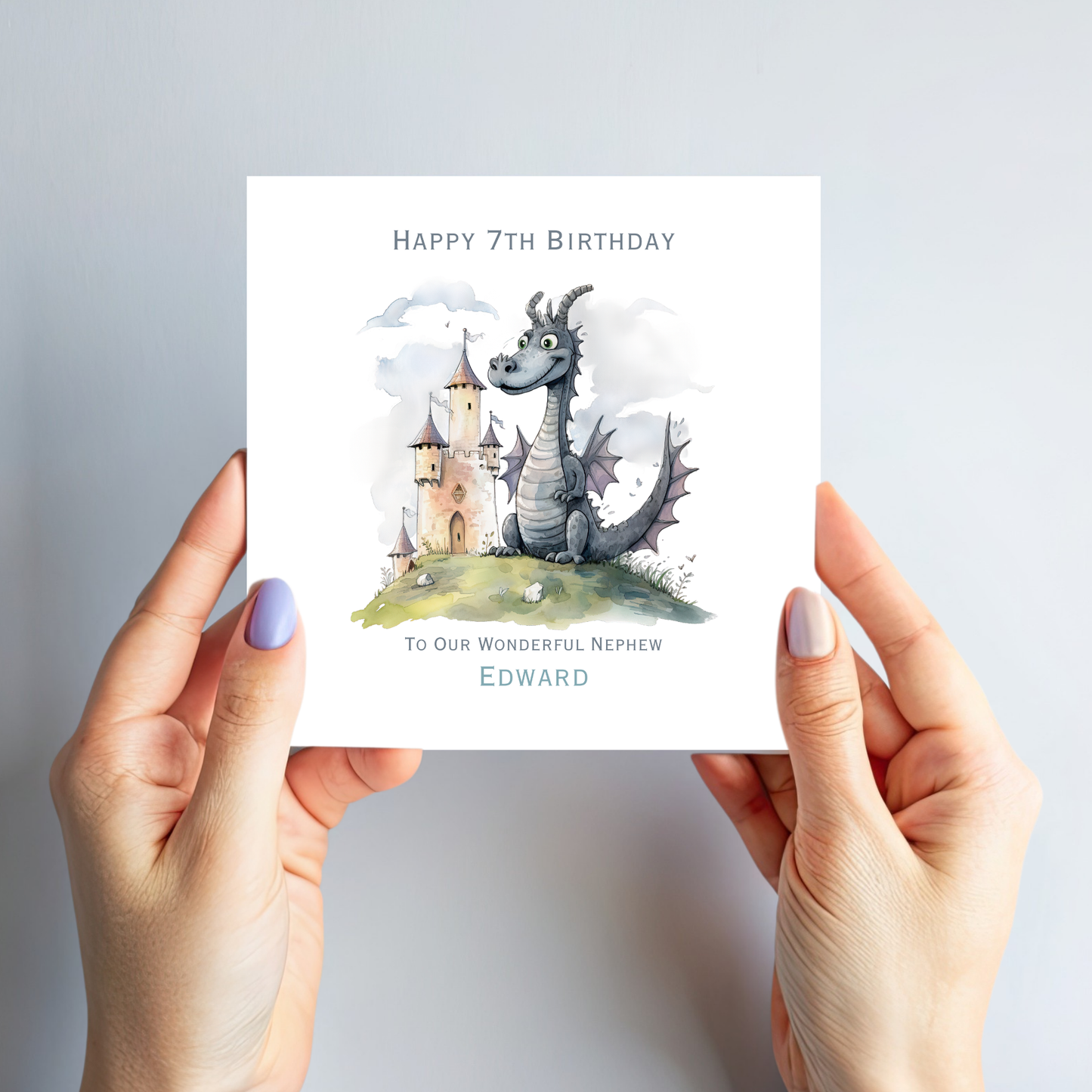 Dragon and Castle Birthday Card - C577