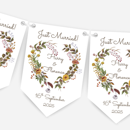 Engagement or Wedding Rustic Bunting - B208