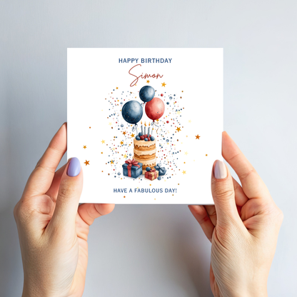 Fun Birthday Cake Card - C649