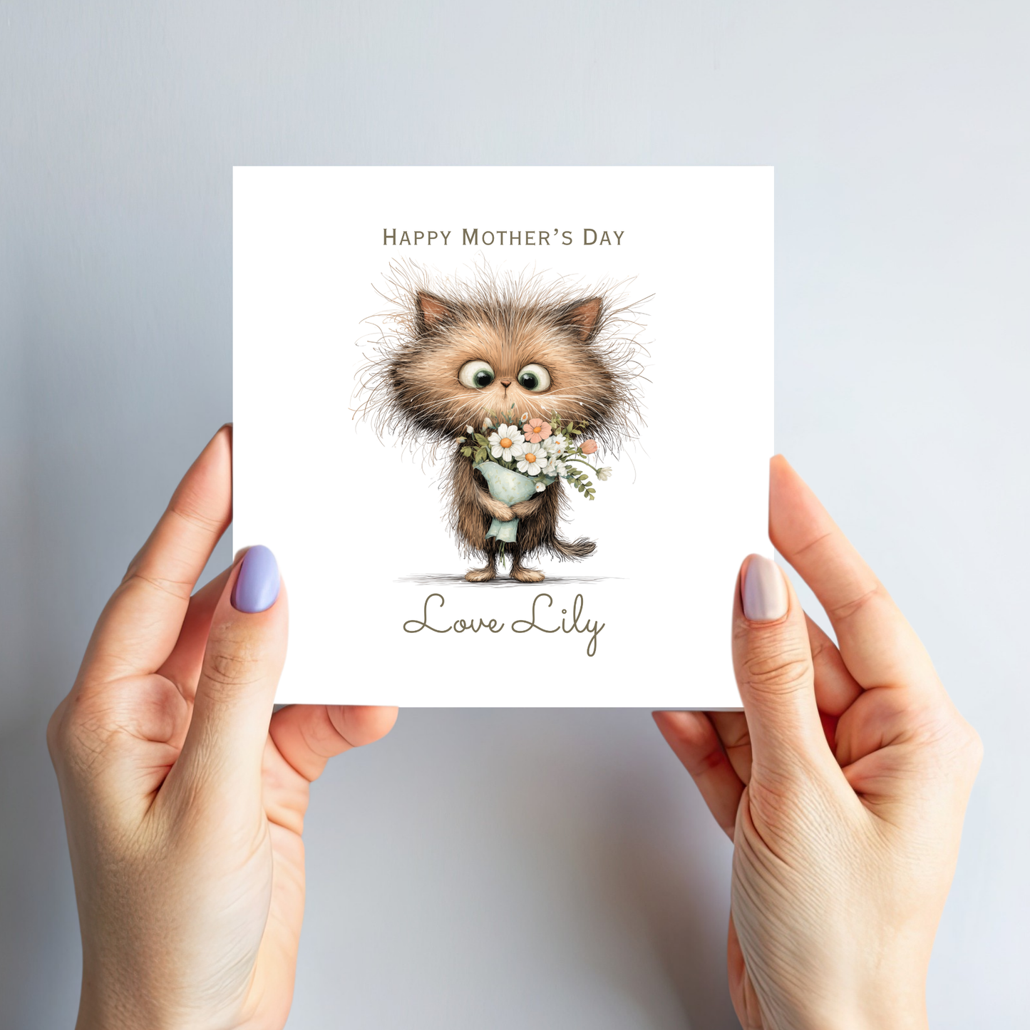 Mother's Day Card - Cute Cat Design - C831