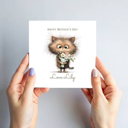Mother's Day Card - Cute Cat Design - C831