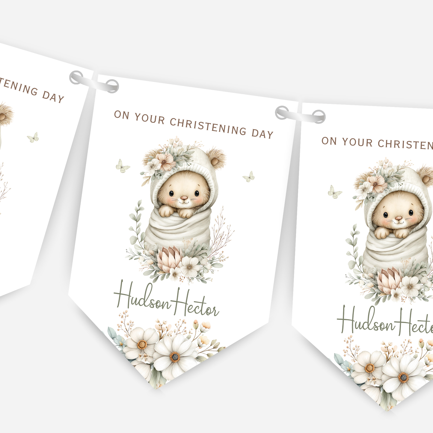 Christening or Baptism Cute Baby Bunting - B268
