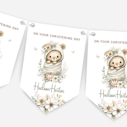 Christening or Baptism Cute Baby Bunting - B268