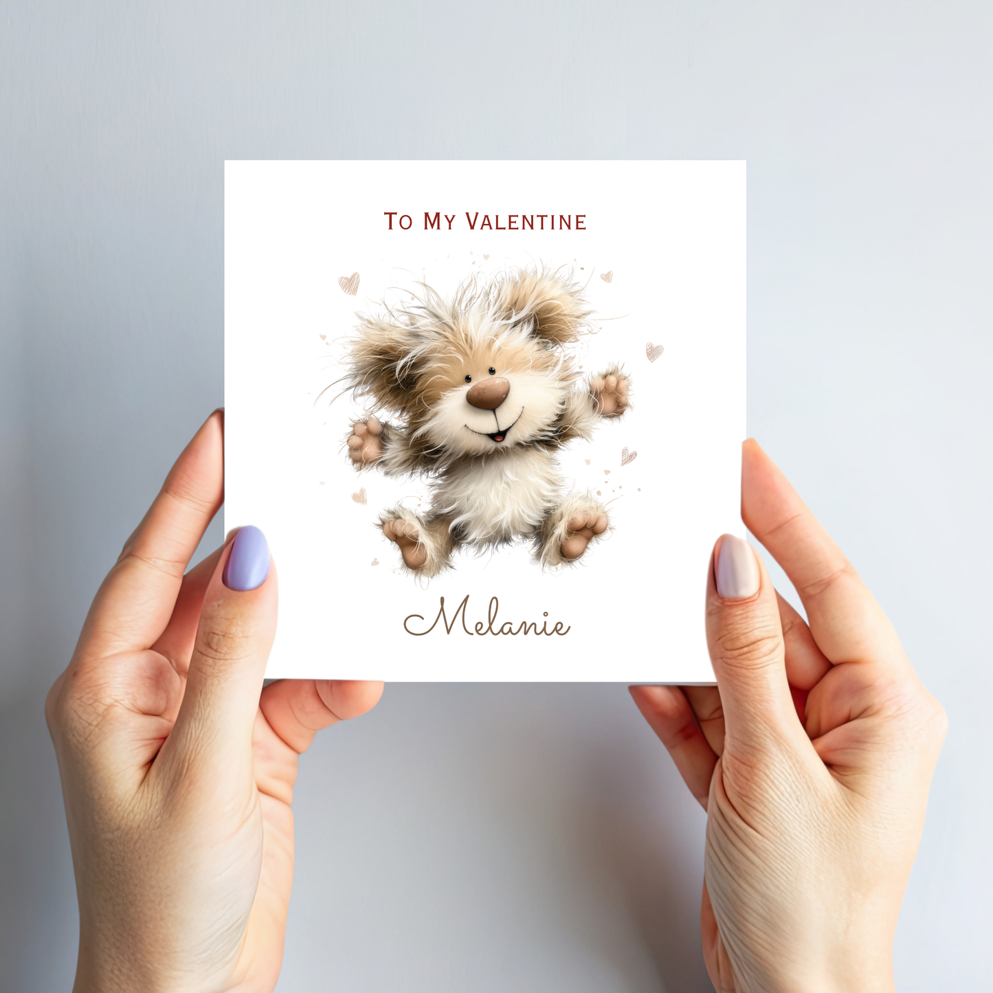 Valentine’s Day Card - Cute Teddy Design - C777