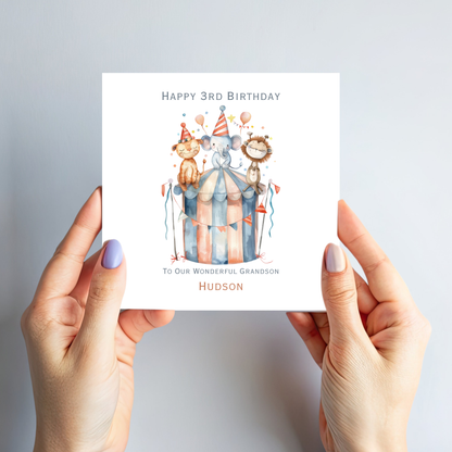 Circus Themed Birthday Card - C538