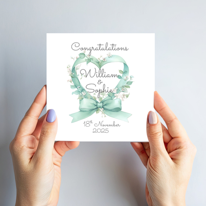 Heart Shaped flower Card - C635