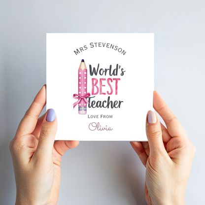 Teacher Thank you Card - C155