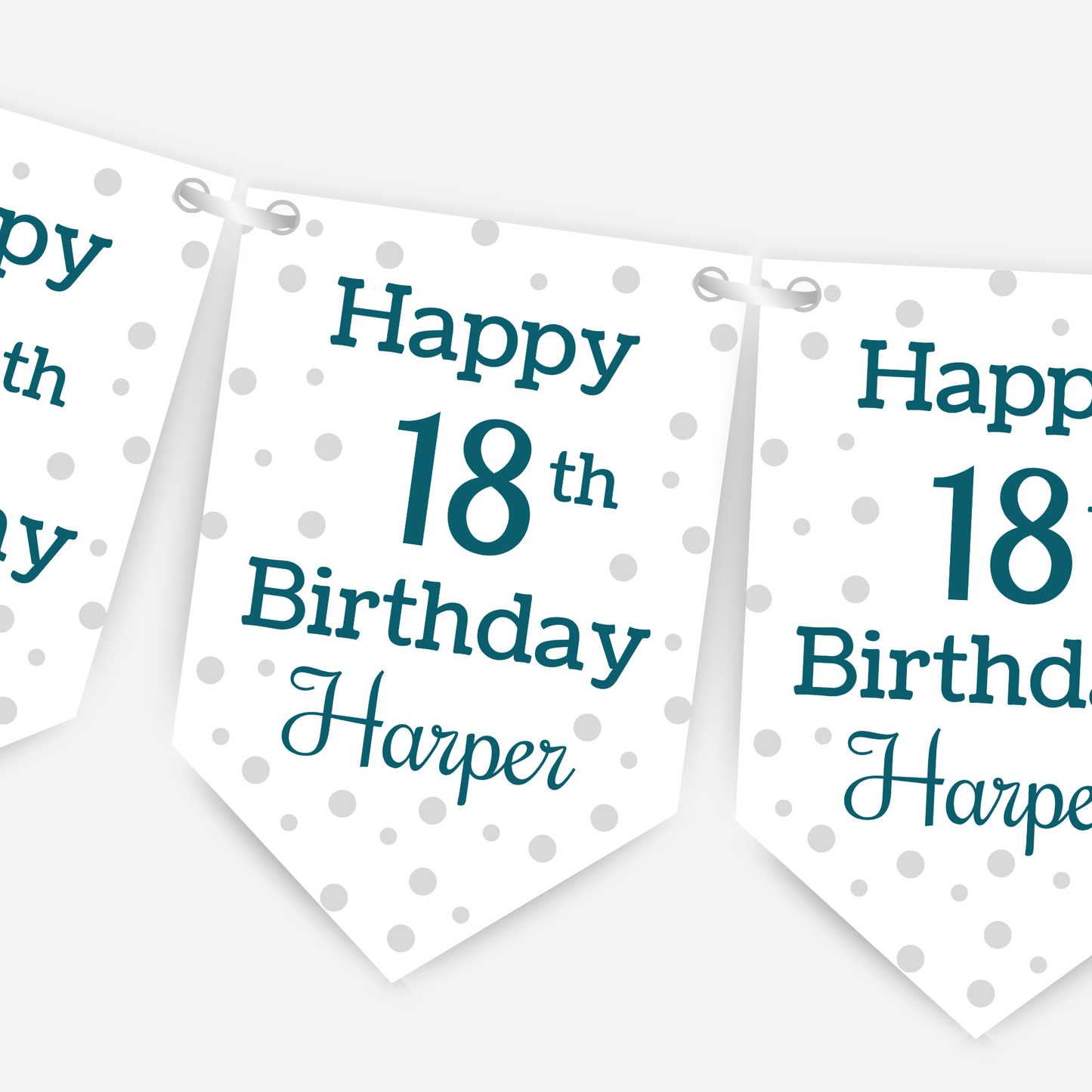 Polka Dot Birthday Bunting - B141
