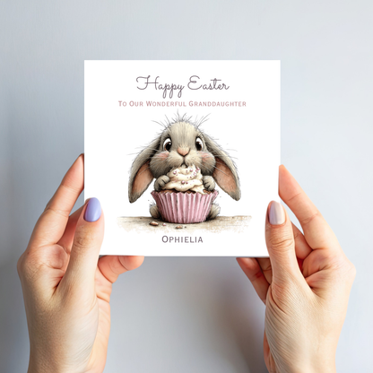 Easter Card With A Cute Bunny Design - C843