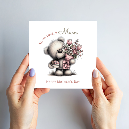 Mother's Day Card - Cute Teddy Design - C744