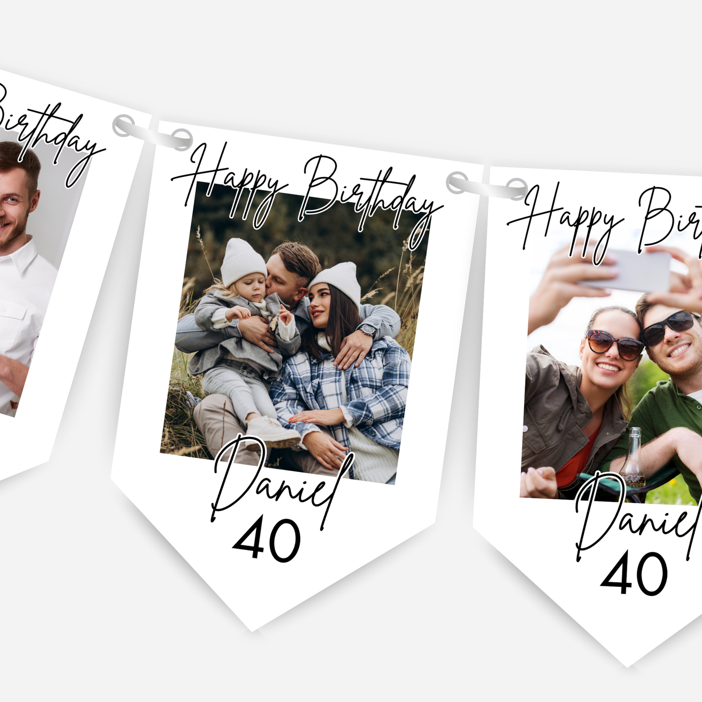 Personalised Photo Birthday Bunting - B266