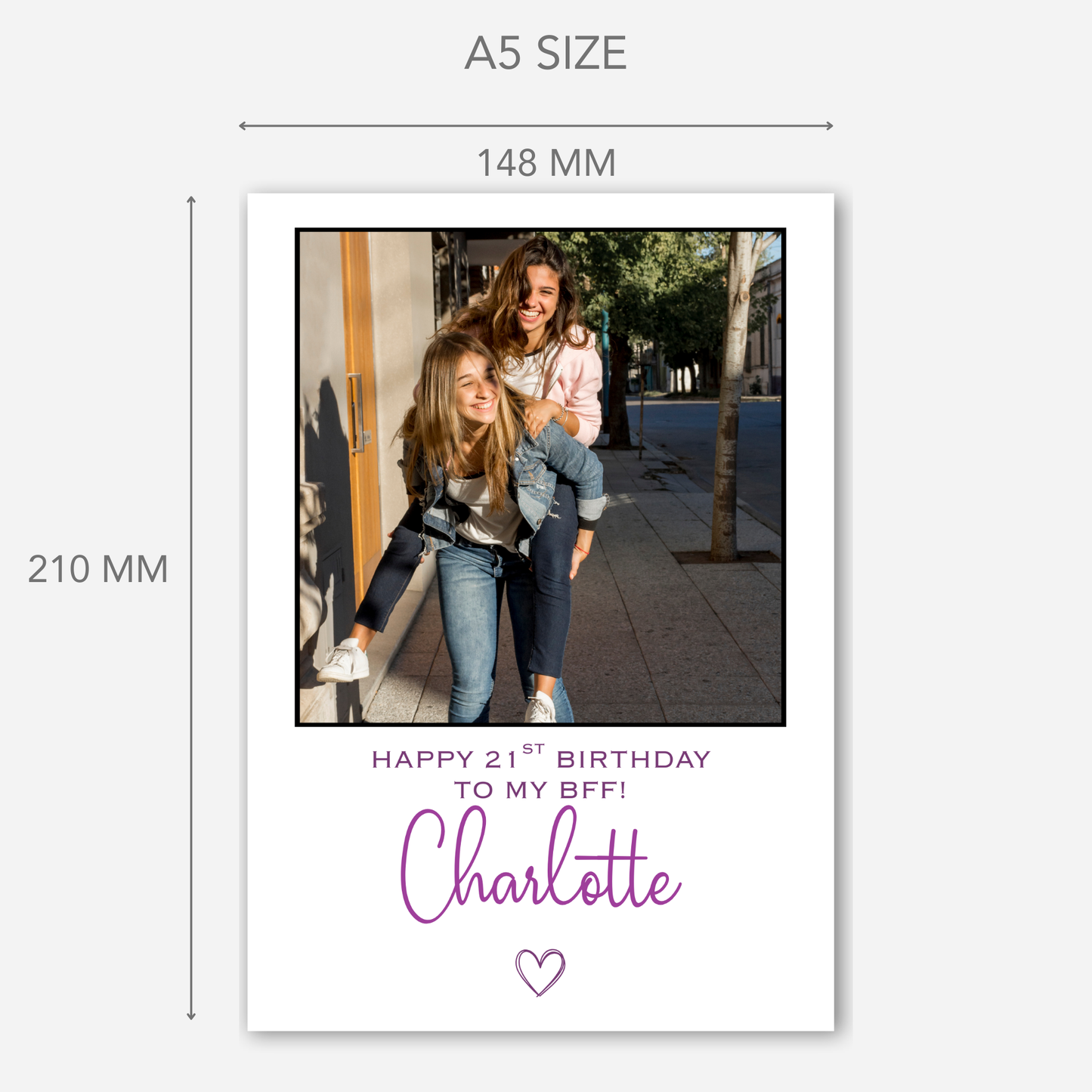 Colour Photo Birthday Card - PC58
