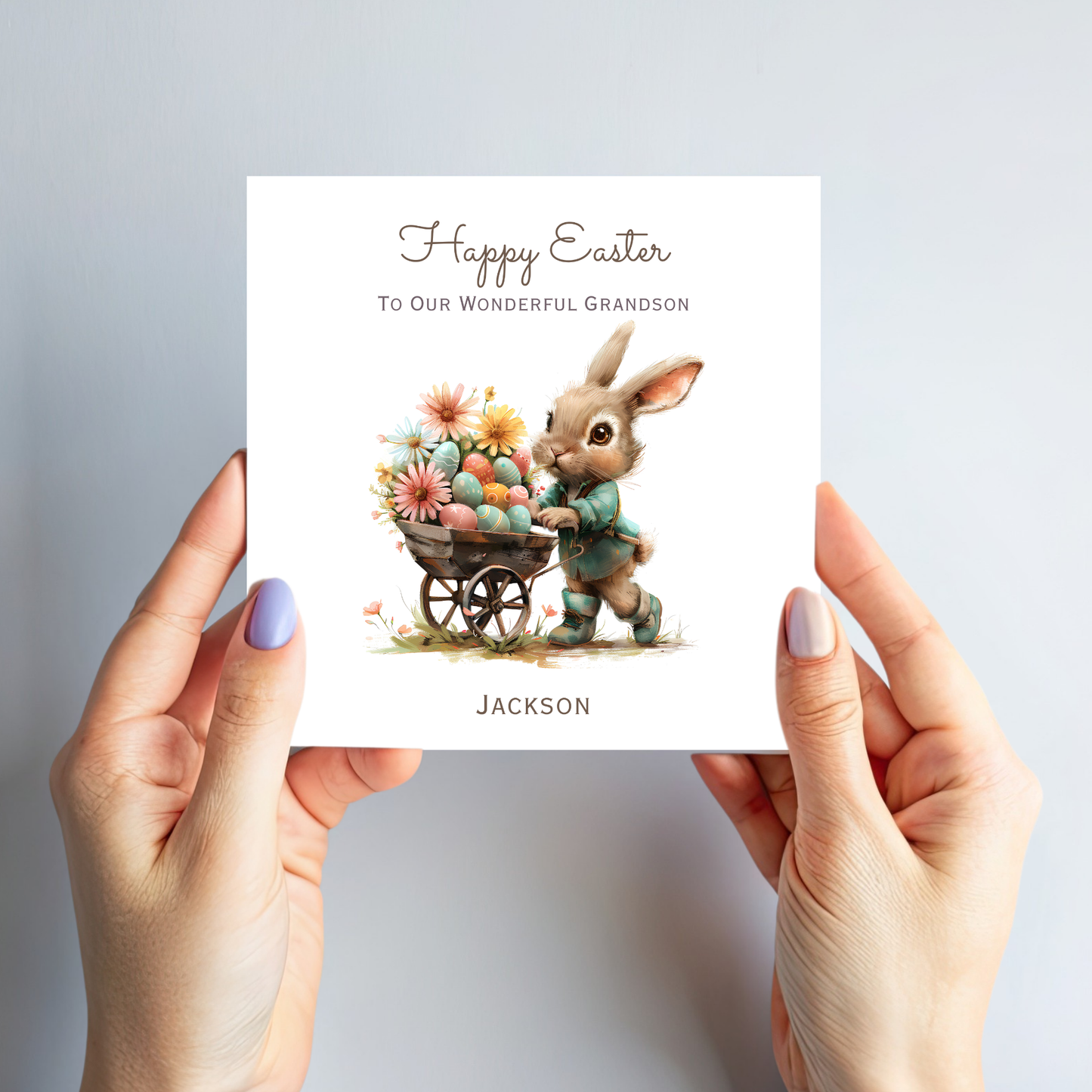 Easter Card With A Cute Bunny Design - C815