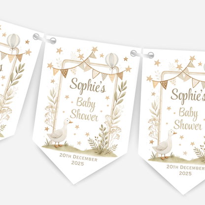 Neutral Baby Shower Bunting - B221