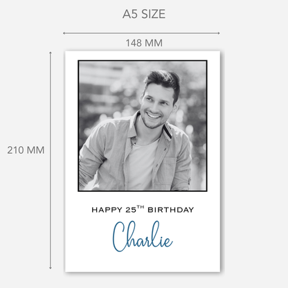 Black and White Photo Birthday Card - PC61