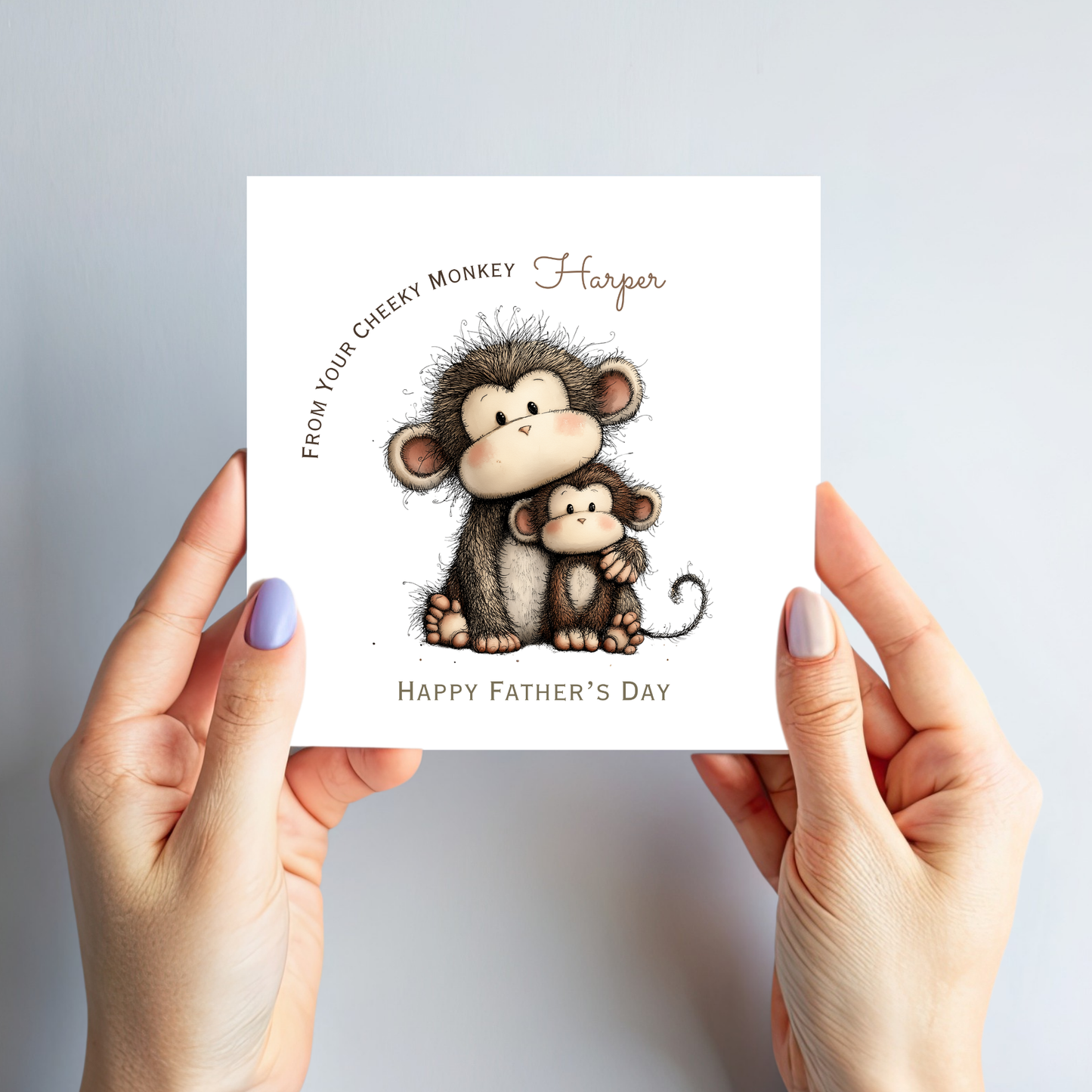 Fathers Day Card - Cheeky Monkey Design - C793