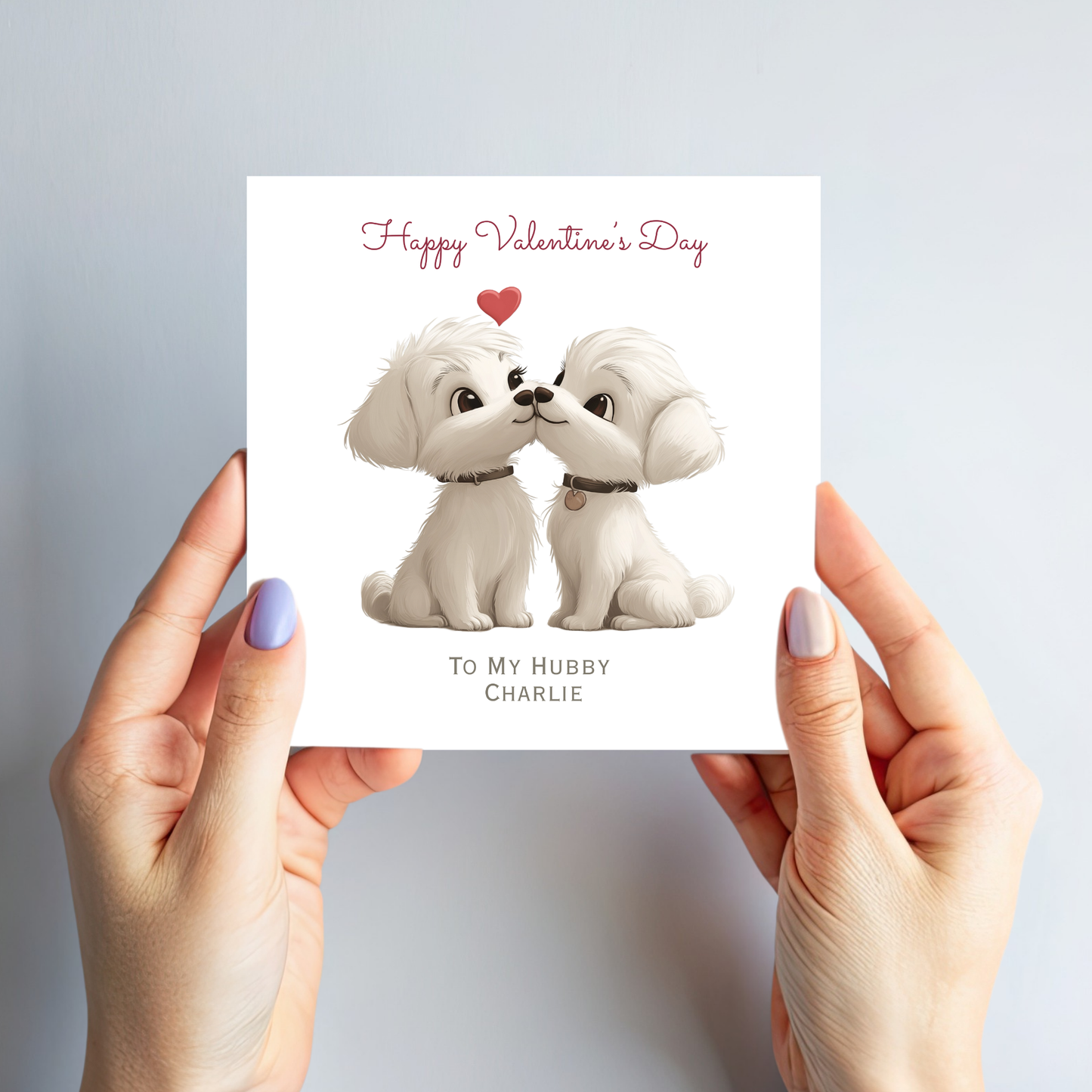 Valentine’s Day Card - Cute Puppy Design - C724