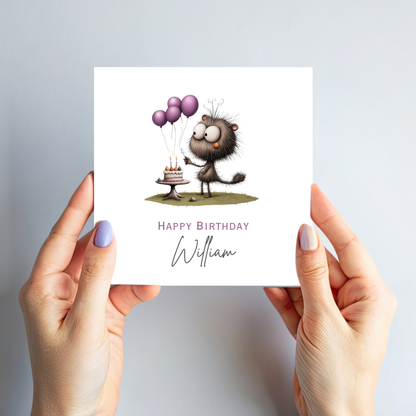 Quirky Animal Birthday Card - C563