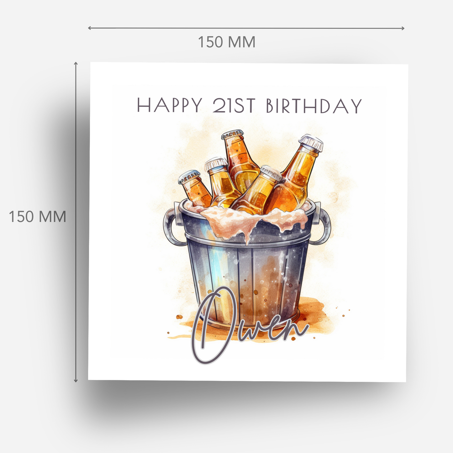 Beer Bucket Birthday Card - C159