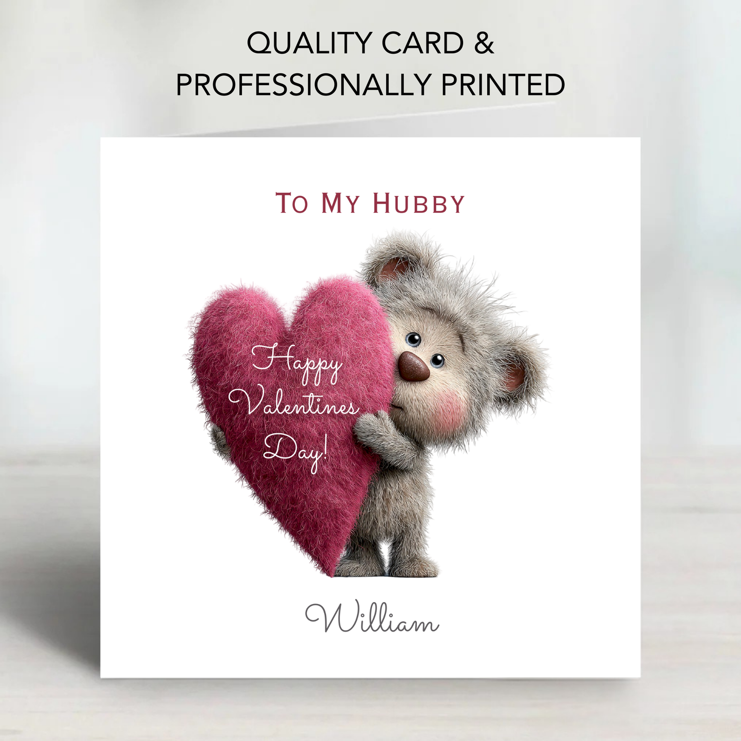 Valentine’s Day Card - Cute Teddy Design - C722