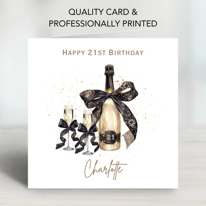Bottle of Fizz Birthday Card - C672
