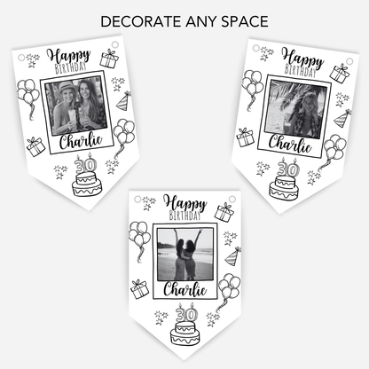 Doodle & Fun Birthday Photo Bunting - B190