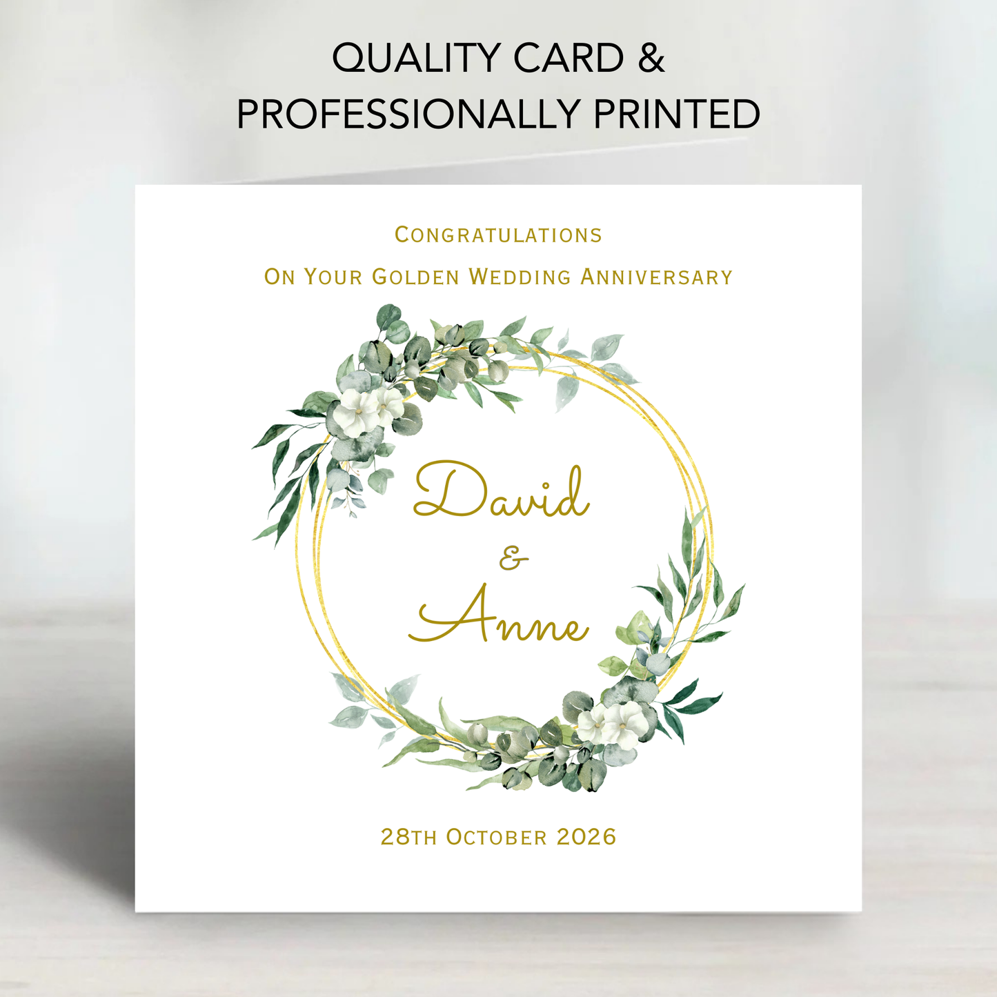 Golden Wedding Anniversary Card - C841