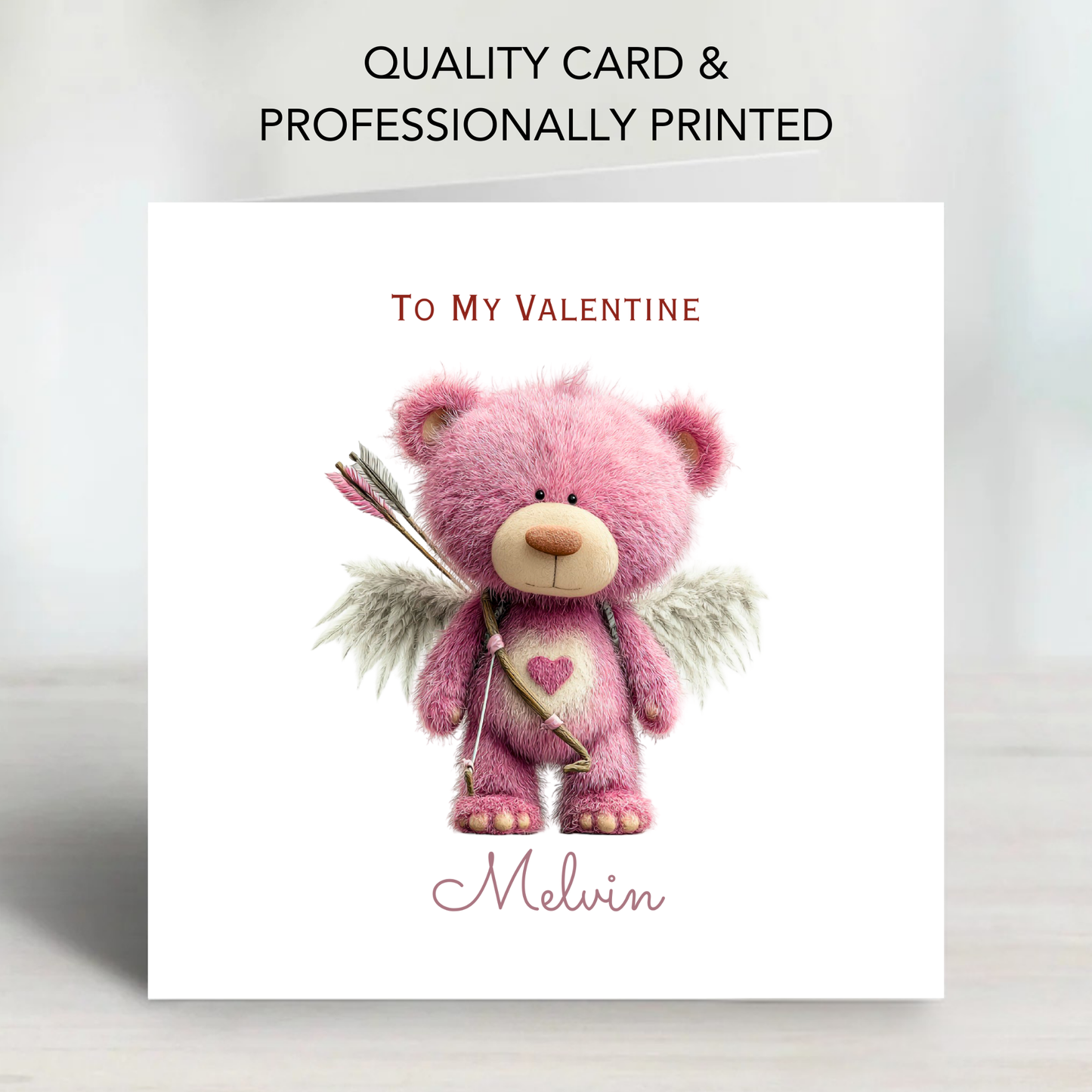 Valentine’s Day Card - Cute Teddy Design - C721