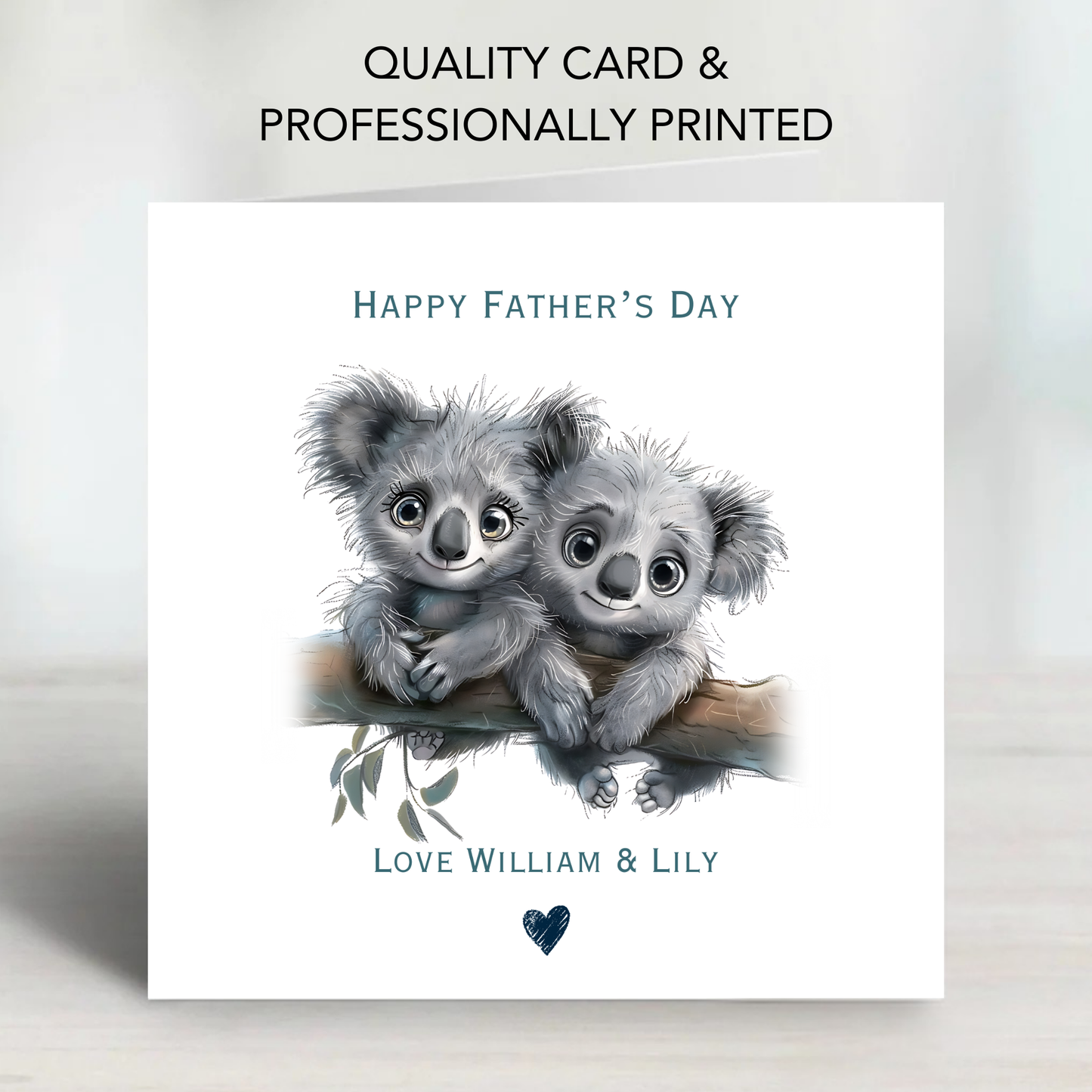 Cute Koala  - Father's Day Card - C791