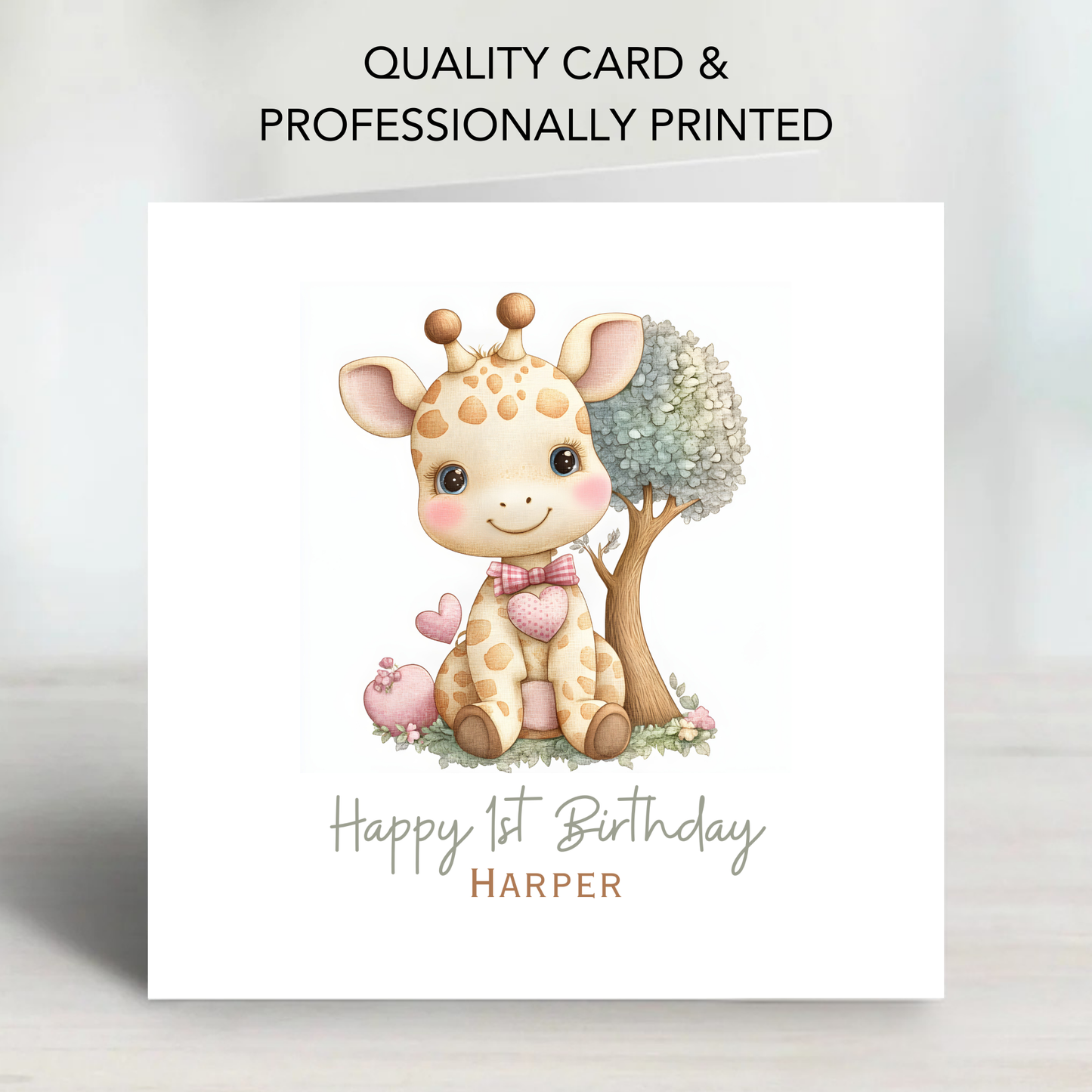 Baby Giraffe Birthday Card - C535