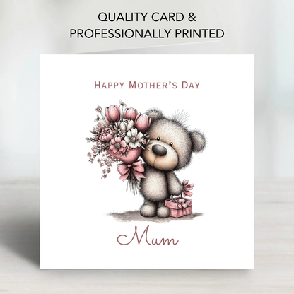 Mother's Day Card - Teddy Bear Design - C738