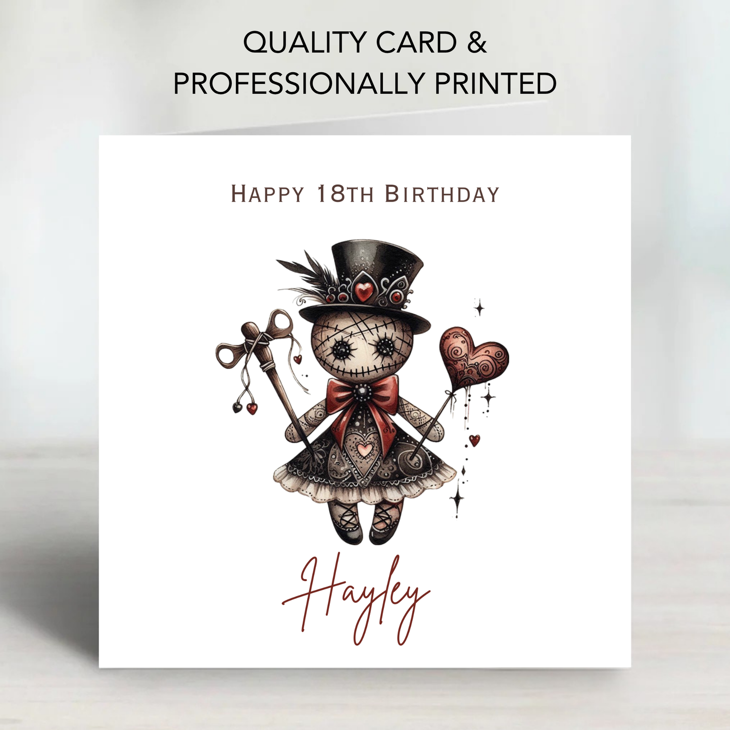 Alternative Gothic Style Birthday Card - C637