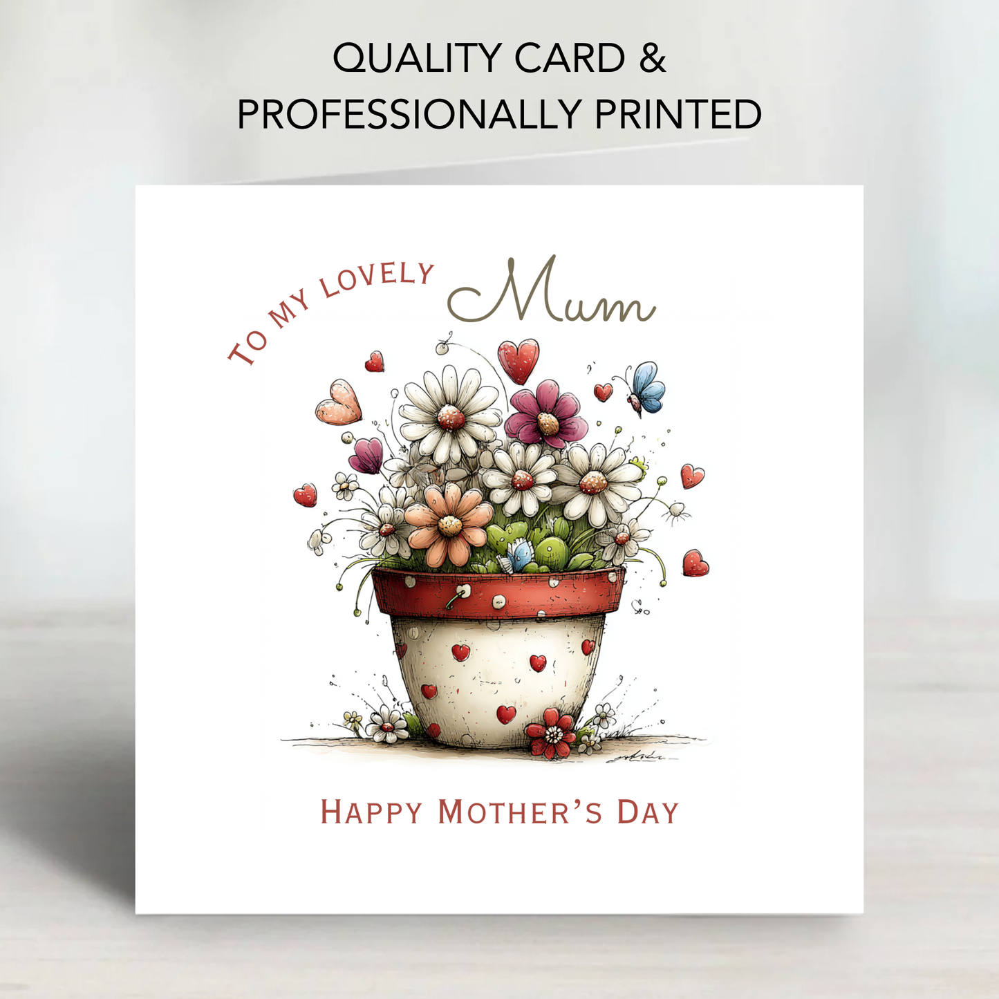 Mother's Day Card - Modern Floral Design - C743
