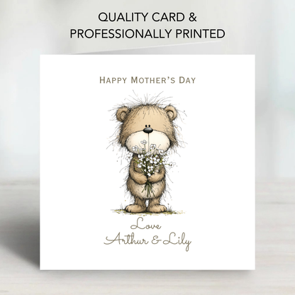 Mother's Day Card - Teddy Bear Design - C832