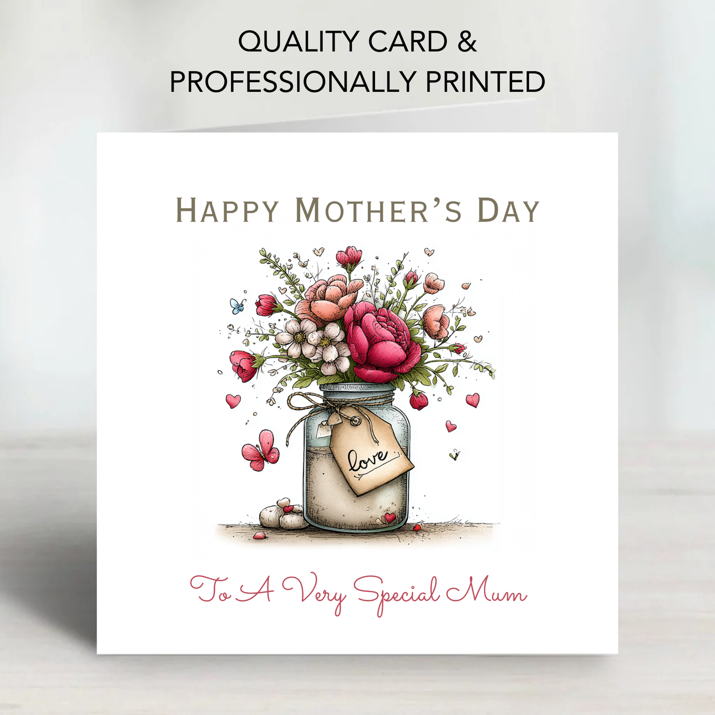 Mother's Day Card - Modern Flower Design - C740