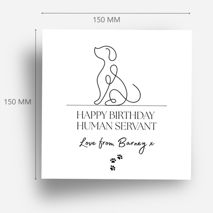 Birthday Card from the Dog - C509