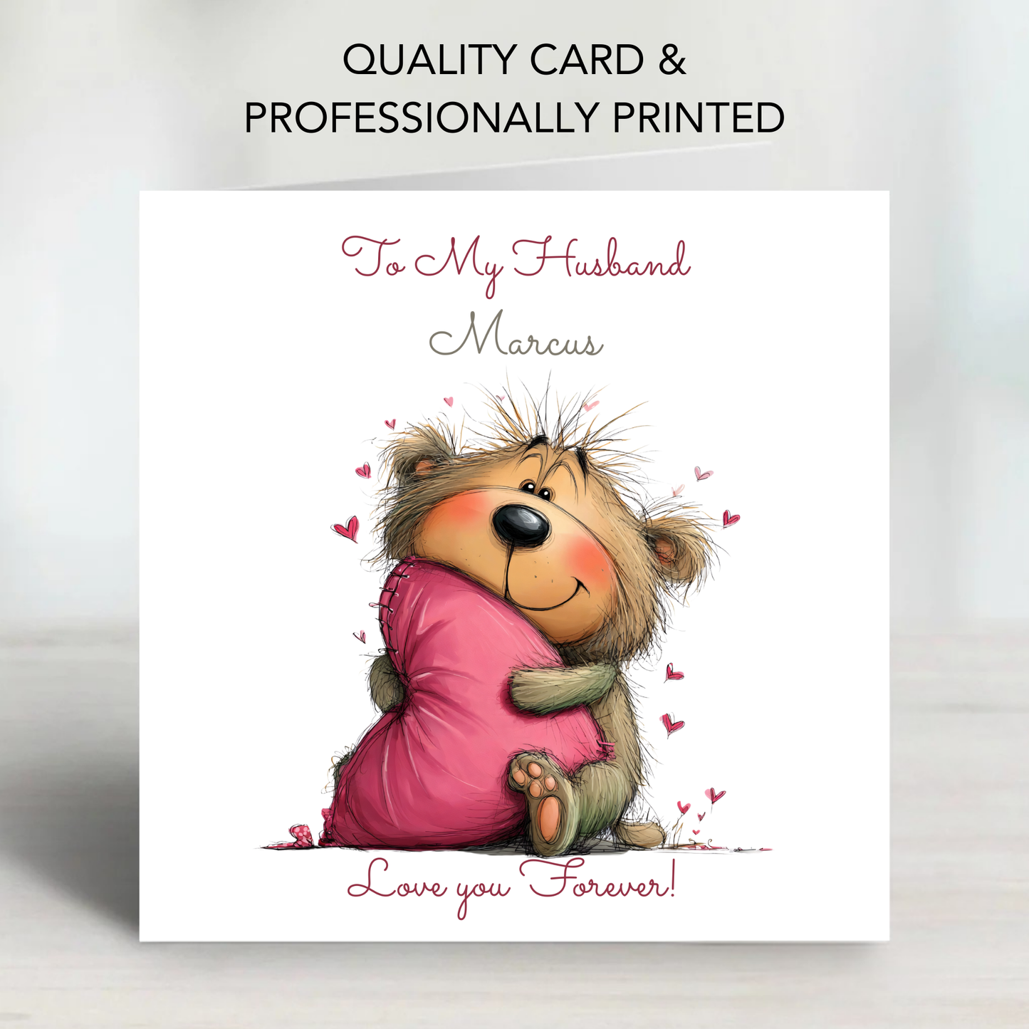 Valentine’s Day Card - Cute Teddy Design - C701