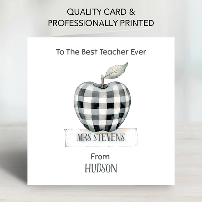 Teacher Thank you Card - C157