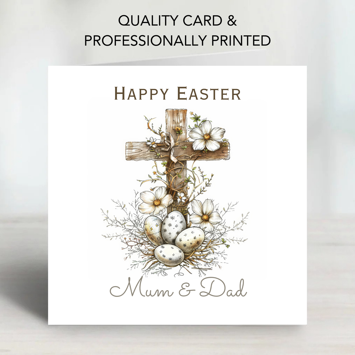 Easter Card With A Religious Theme - C837