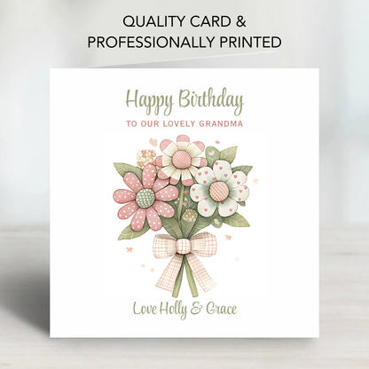 Flower Bouquet Birthday Card - C601