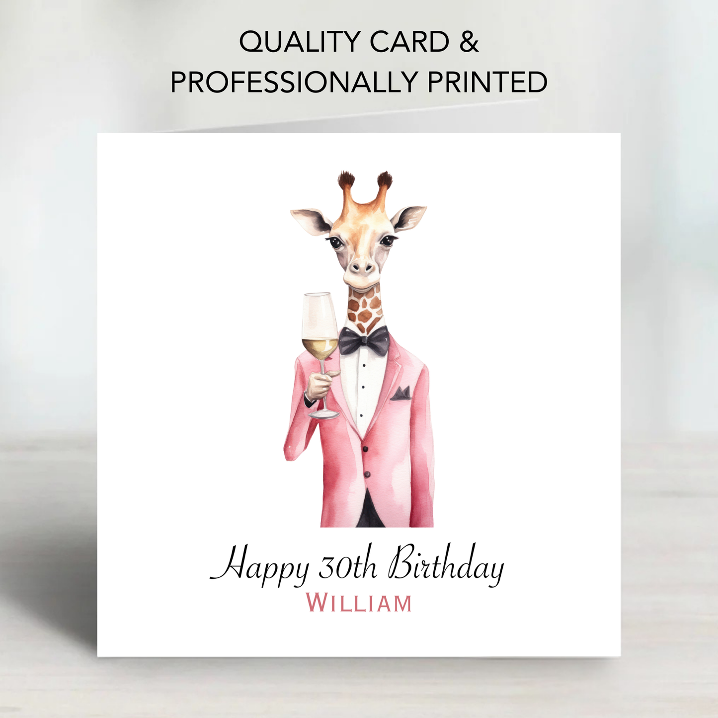 Fun Giraffe Card - C618