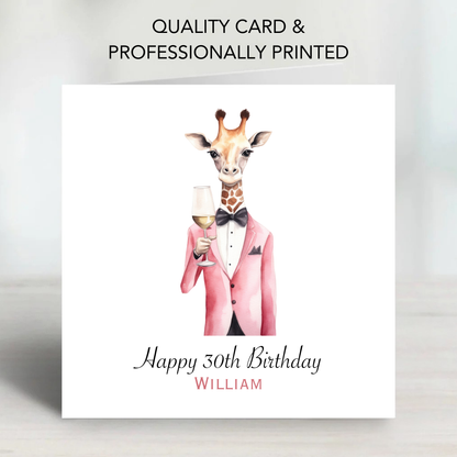 Fun Giraffe Card - C618