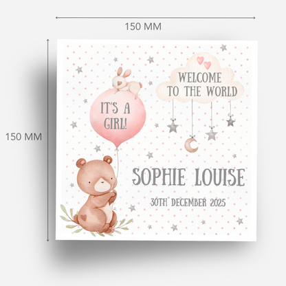 "Its A Girl" New Baby Card - C514