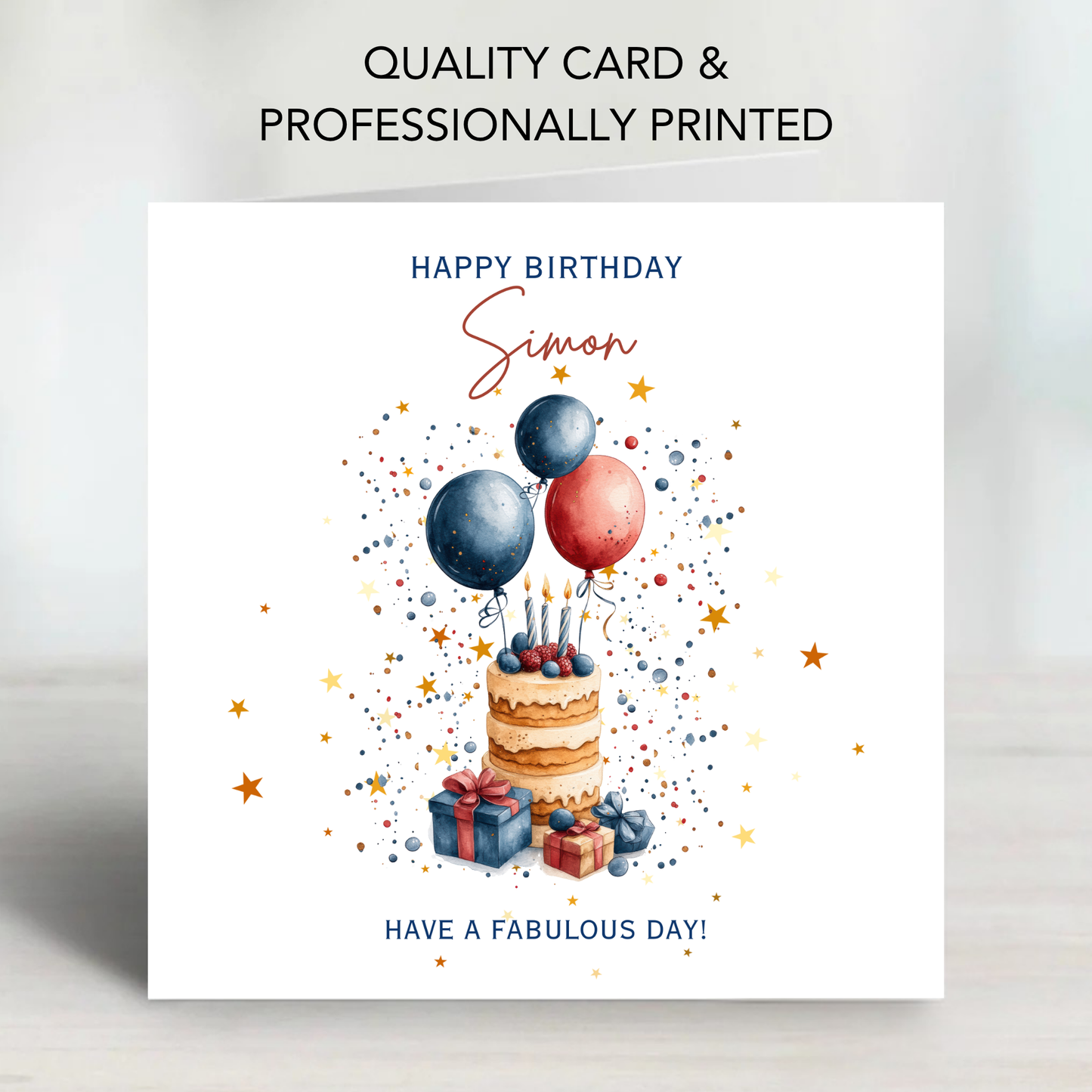 Fun Birthday Cake Card - C649