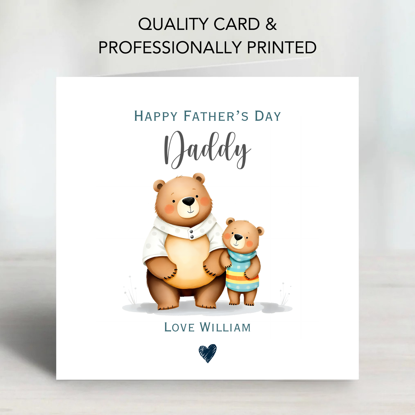 Father's Day Card - Cute Bear Design - C786